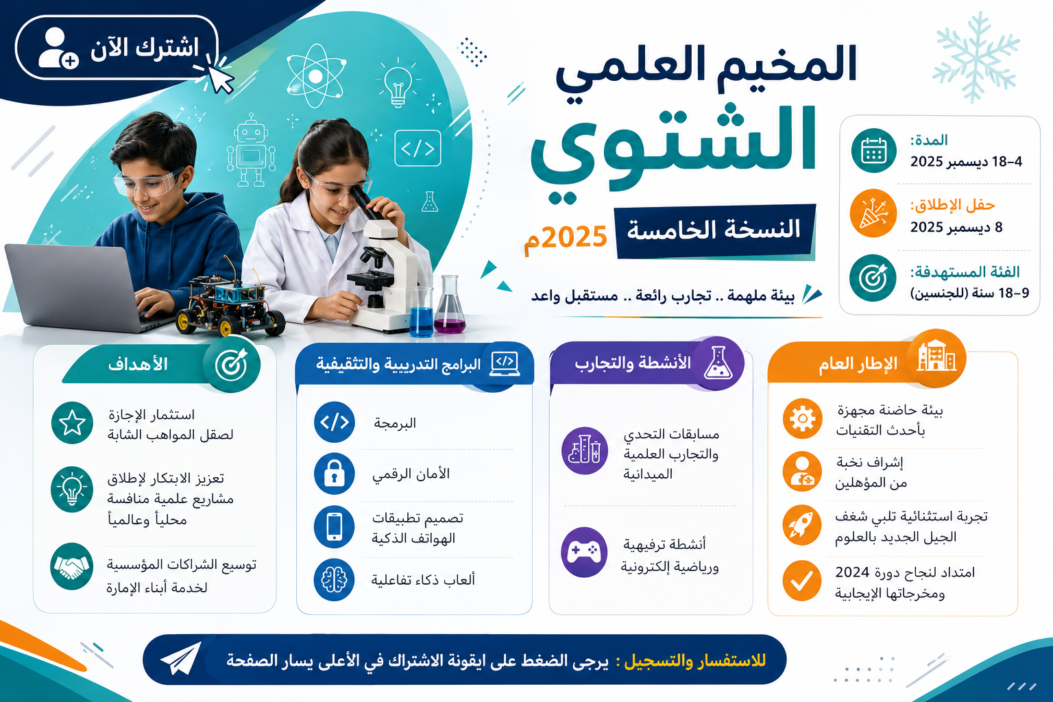مخيم الفجيرة العلمي الشتوي - النسخة الخامسة  2025م